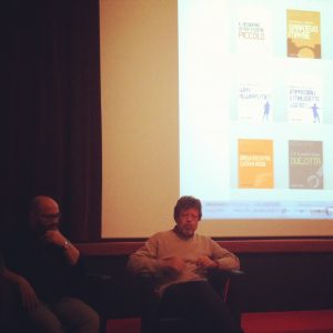 Roberto Ferrucci et Pascal Jourdana présentant leurs collections numériques.